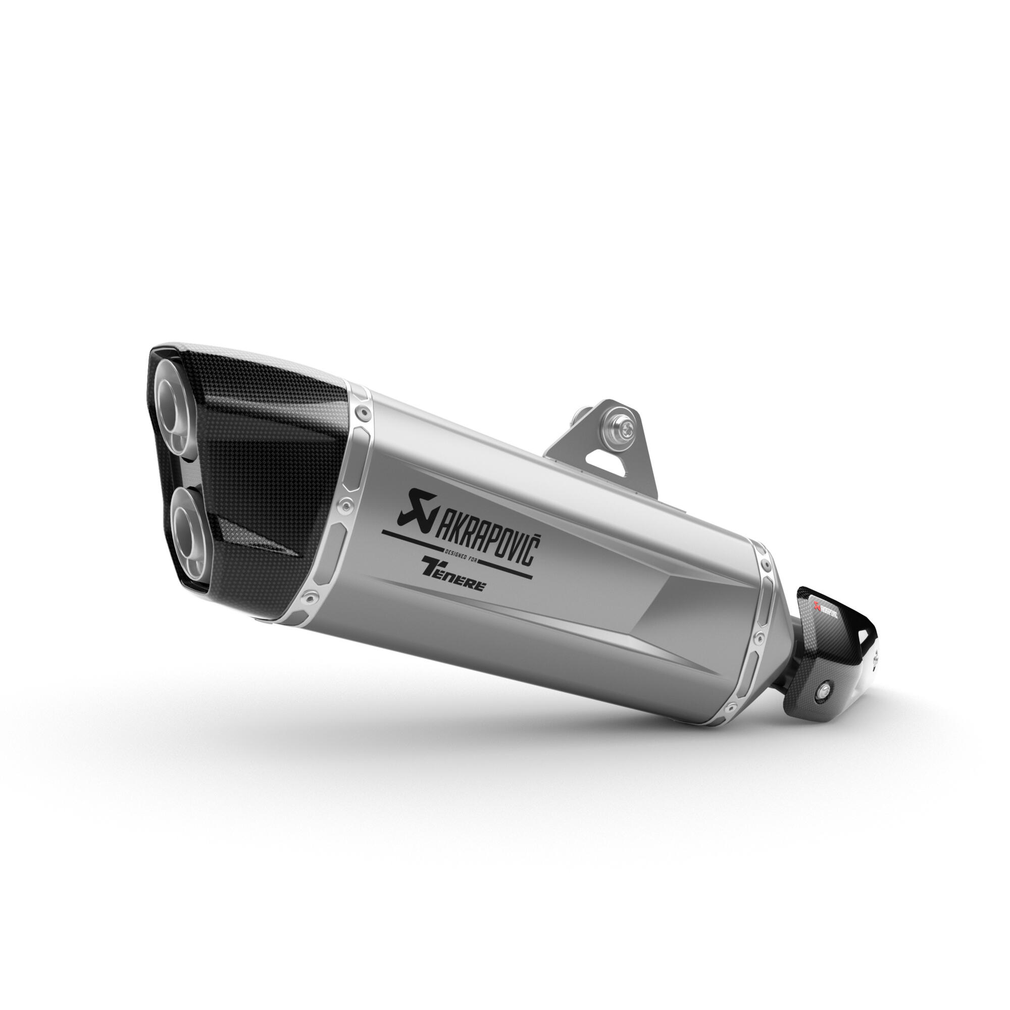 Marmitta Slip-on Akrapovic in titanio per Yamaha XTZ 700 Tenere (23-) / World Raid (22-) / Rally