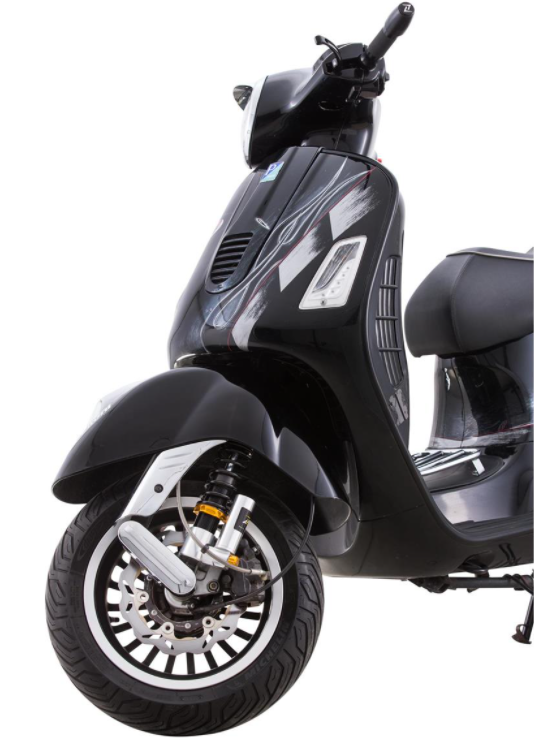 Ammortizzatore anteriore per Vespa GTS/GTS Super/GTV/GT 60/GT/GT L, argento/arancio