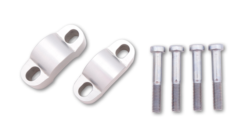 HIGHSIDER pro riser manubrio argento 25 mm, Per manubri Ø28,6 mm
