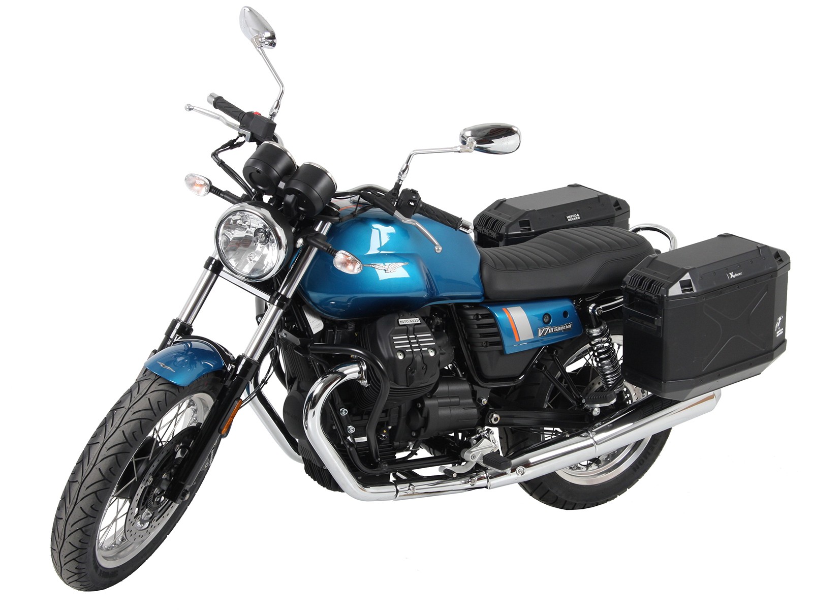 Portapacchi laterale fisso cromato per V 7 III stone/ special/ Anniversario/ Racer (Bj.17-)