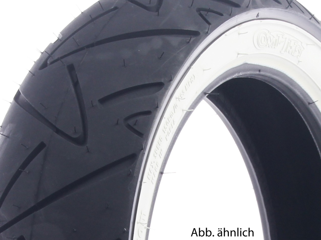 Pneumatici Continental 130/70-12, 62P, TL, whitewall, twist, anteriore/posteriore