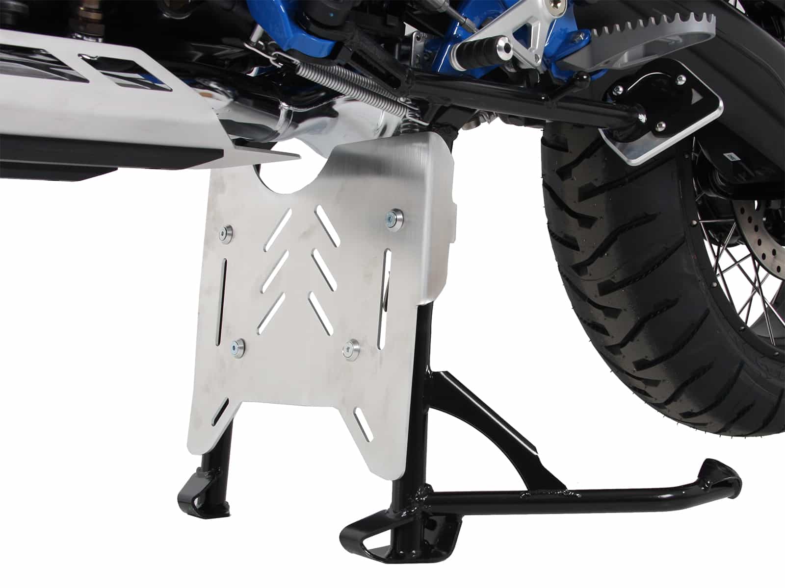 Piastra di protezione in alluminio per cavalletto principale originale per BMW R 1250 GS Adventure (19-24) Hepco & Becker