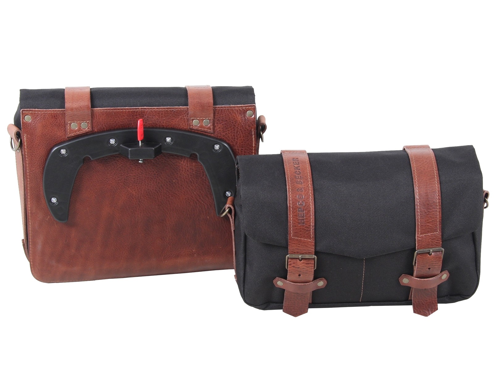 Set di borse LEGACY per corriere M/L nero per portapacchi C-Bow Hepco & Becker