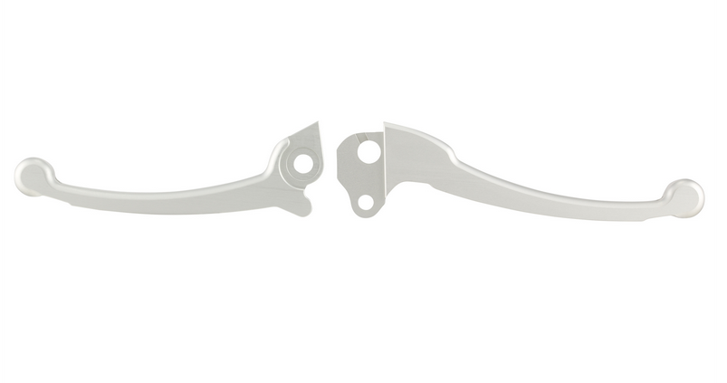 Set di leve sportive frizione/freno per Vespa PX 125-200ccm, HBZ Grimeca, destra/sinistra, argento opaco