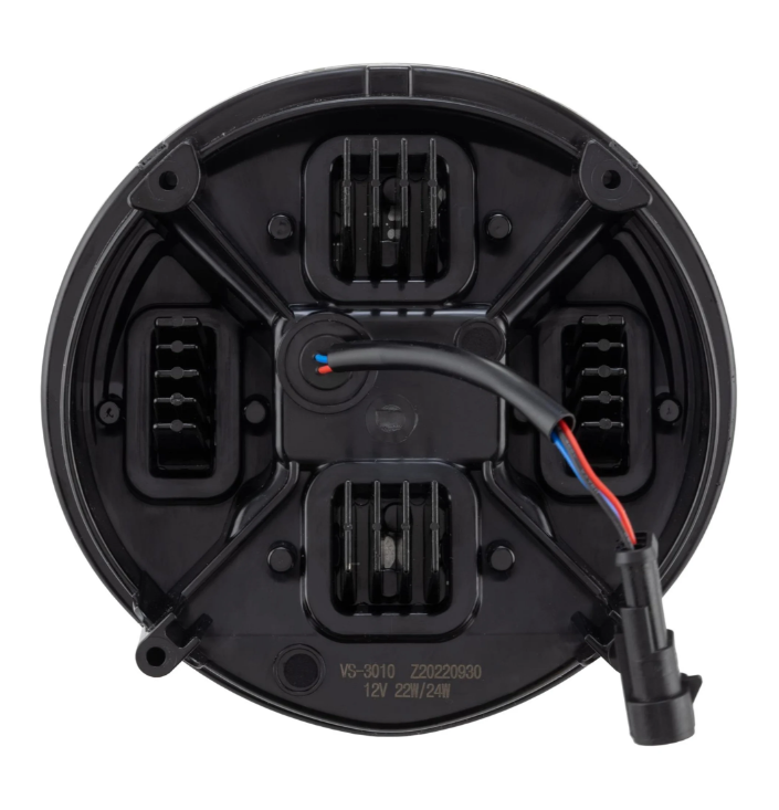 Faro ZELIONI Black Edition LED per Vespa GTS/GTS Super HPE 125-300 (19-22), nero/cromo