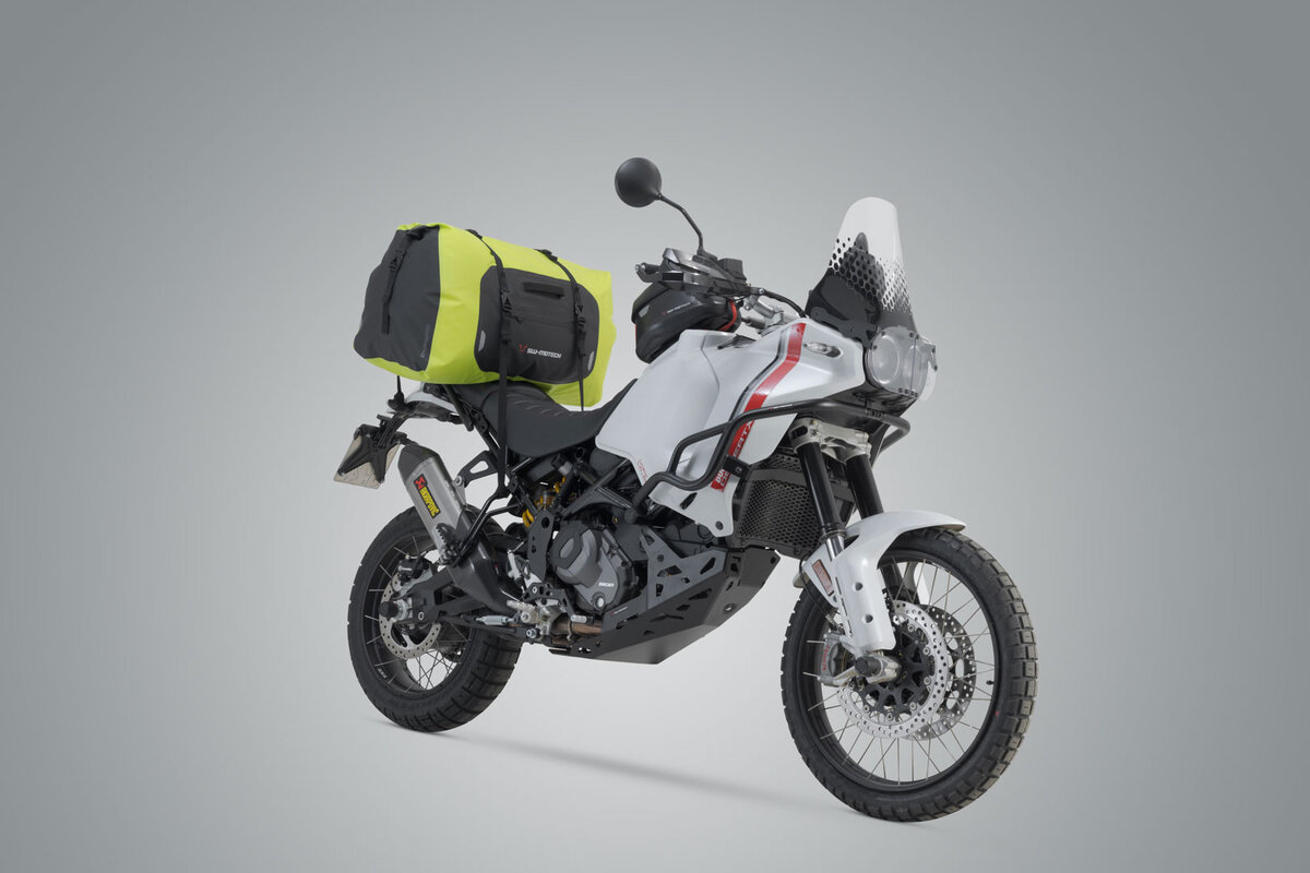 Borsa posteriore Drybag 600 per Moto Guzzi V100 Mandello /S, giallo / grigio - SW Motech
