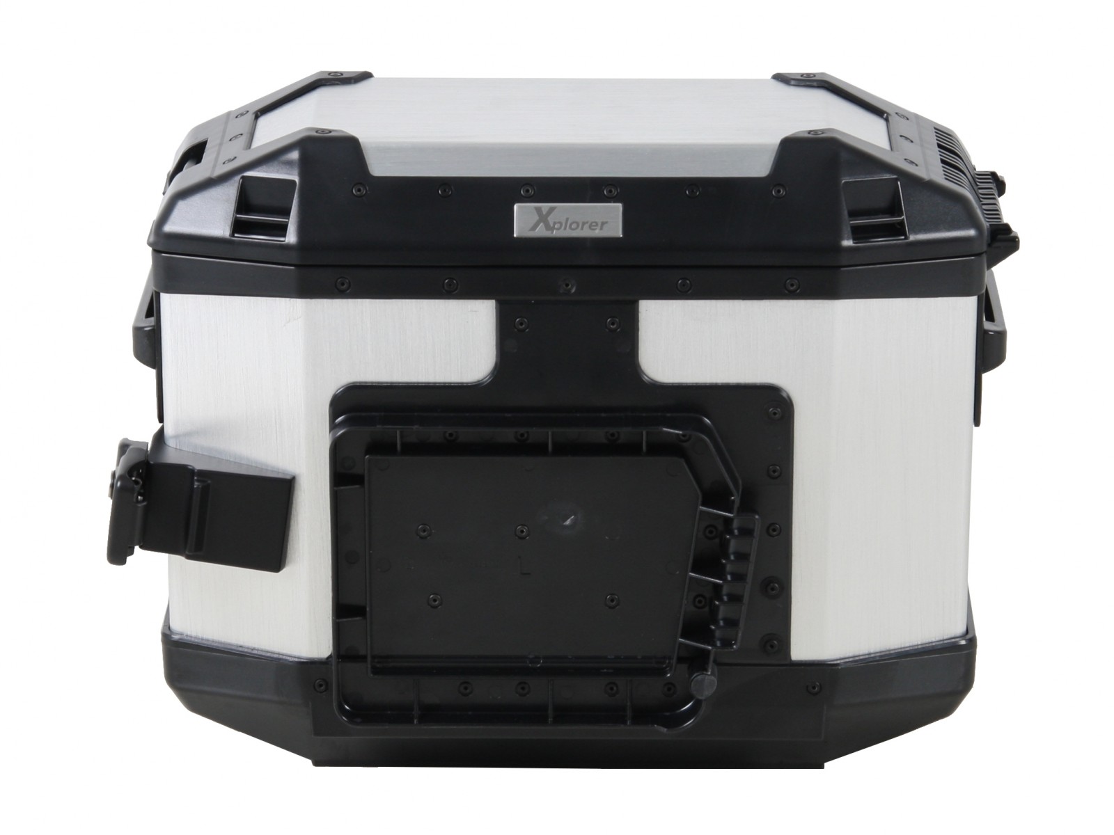 Valigia laterale Alu Xplorer 30 argento Hepco & Becker