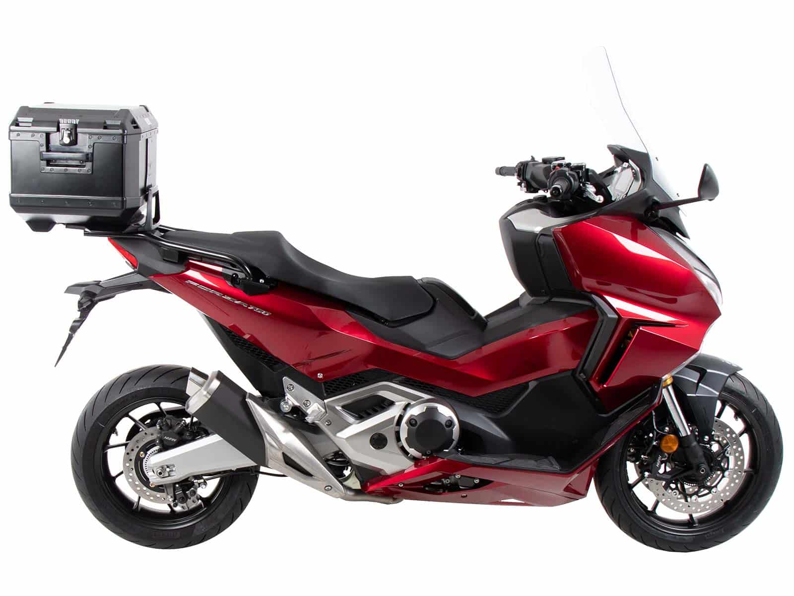 Portapacchi in alluminio nero per Honda NSS 750 Forza (21-) Hepco & Becker