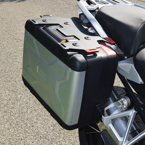 Portapacchi aggiuntivo sinistro per BMW F 850 GS, R 1200 GS LC /Rally, R 1250 GS, alluminio, nero