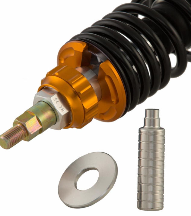 Ammortizzatore anteriore per Vespa GTS/GTS Super 125-300cc ('14-'16), argento/arancio