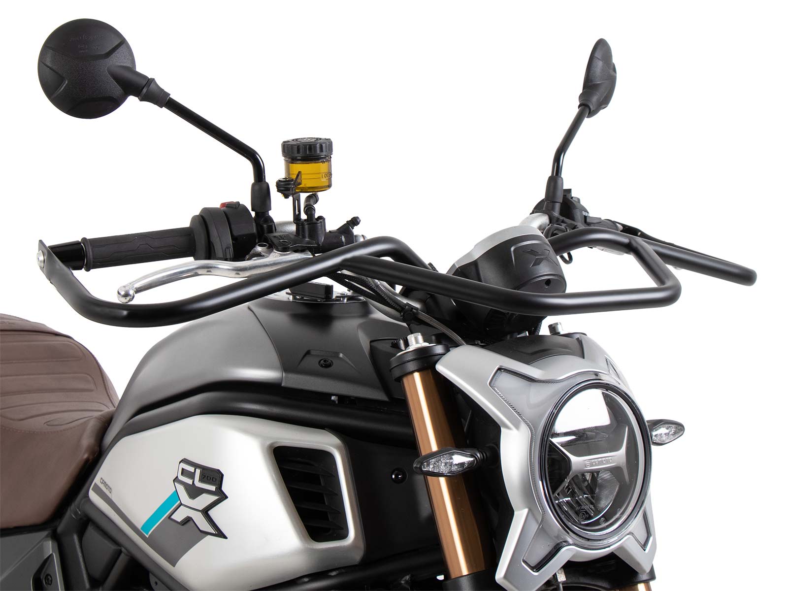 Barra di protezione anteriore nera per CF Moto 700 CL-X (22-24) Hepco & Becker