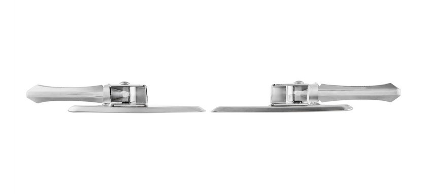 Pedane destra e sinistra per Vespa LX /LXV /S 50-150ccm, cromo/cromo