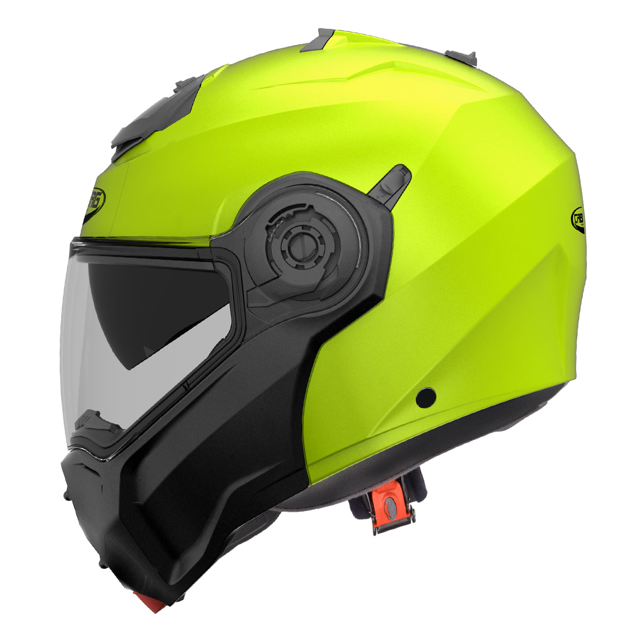 Caberg Casco Droid Hi Vizion, giallo fluo/nero