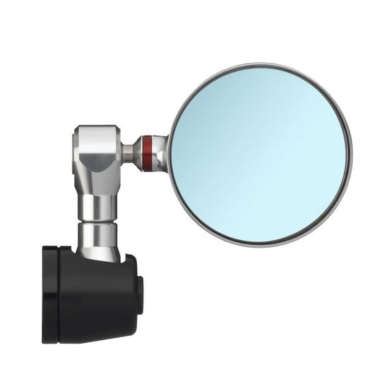 Specchietto per manubrio RIZOMA "SPY-R" Ø 94,5 mm destro o sinistro per Vespa, anodizzato nero/argento