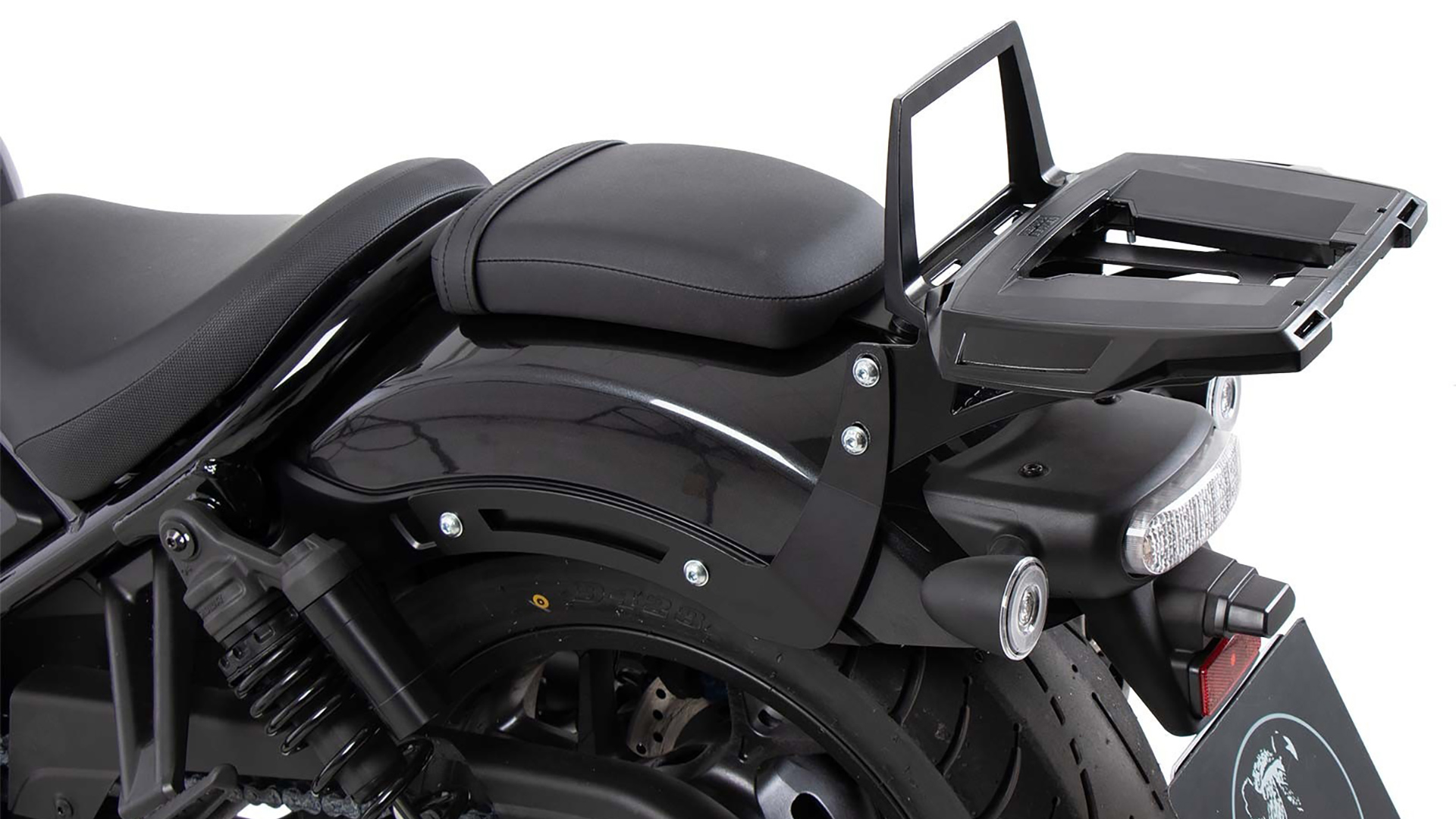 Portavaligie Alurack nero per Honda CMX 1100 Rebel /DCT (21-24) Hepco & Becker