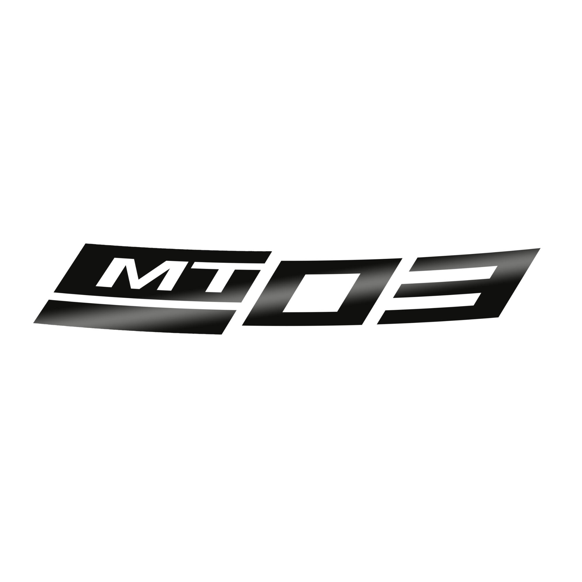Adesivo riflettente nero per il cerchione anteriore della Yamaha MT-03 (23-) - Originale