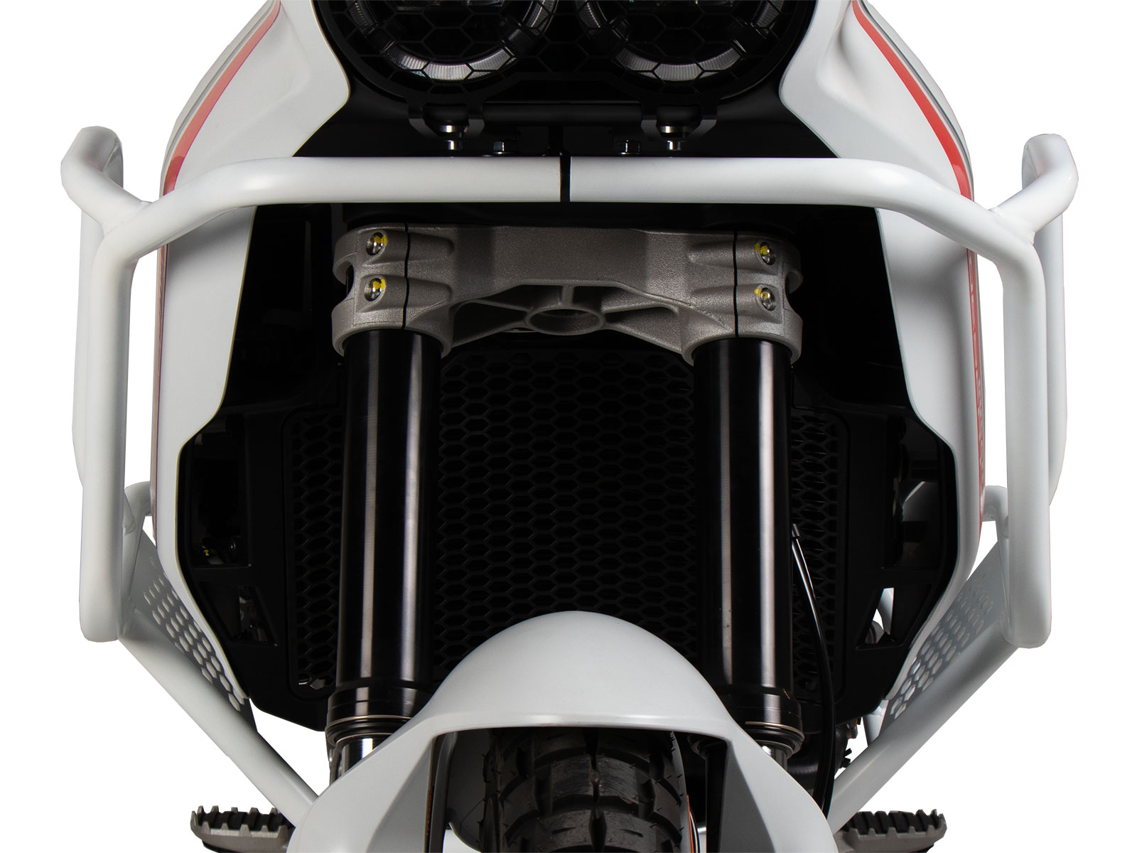 Paraserbatoio bianco per Ducati DesertX (22-) Hepco & Becker
