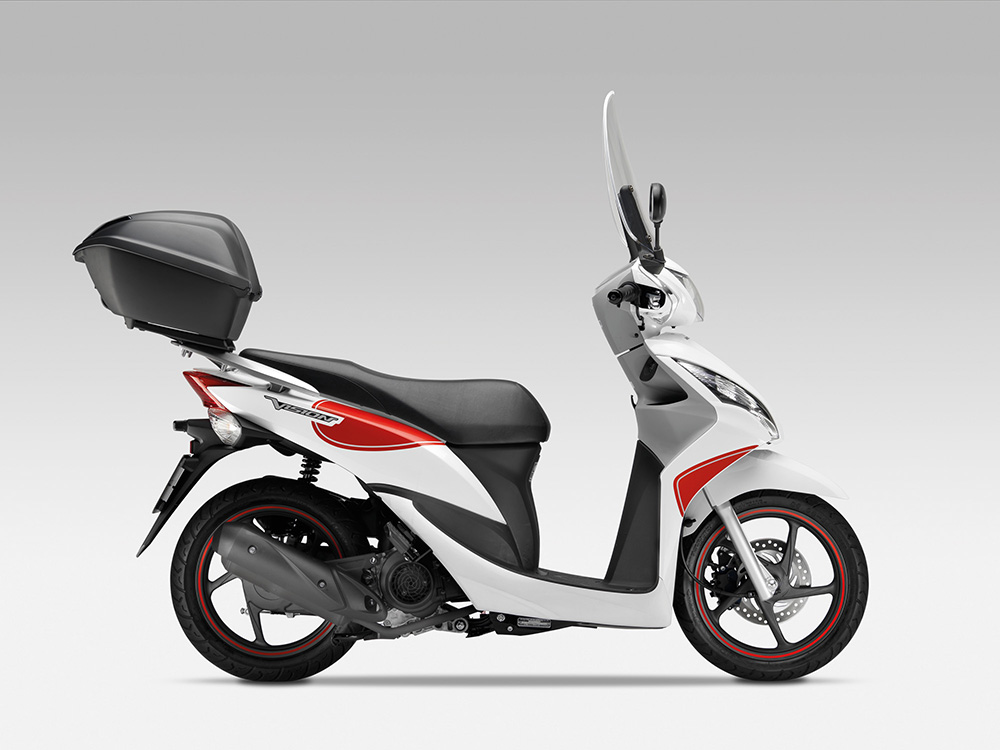 Set di adesivi "Sport" originali Honda Vision50/ Vision110 con decorazione del cerchio rosso