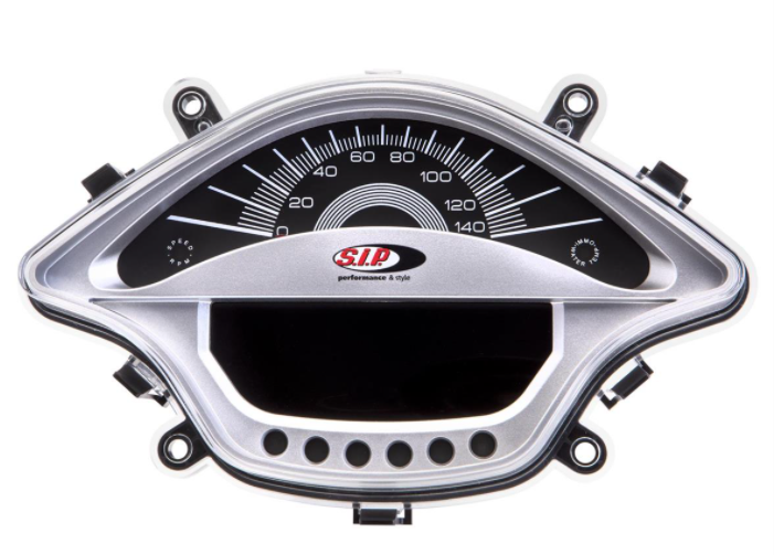 Contagiri/tachimetro per Vespa Primavera/Sprint 50-150cc 2T/4T AC, argento