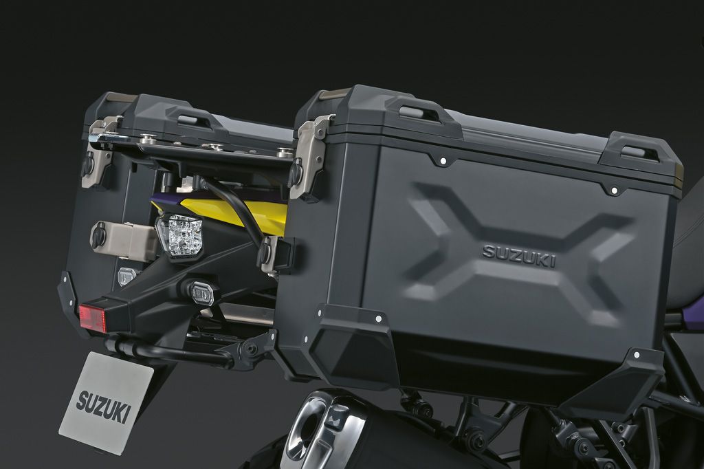 Set di valigie laterali in alluminio (nero) per Suzuki V-Strom 800DE 2023- Accessori originali