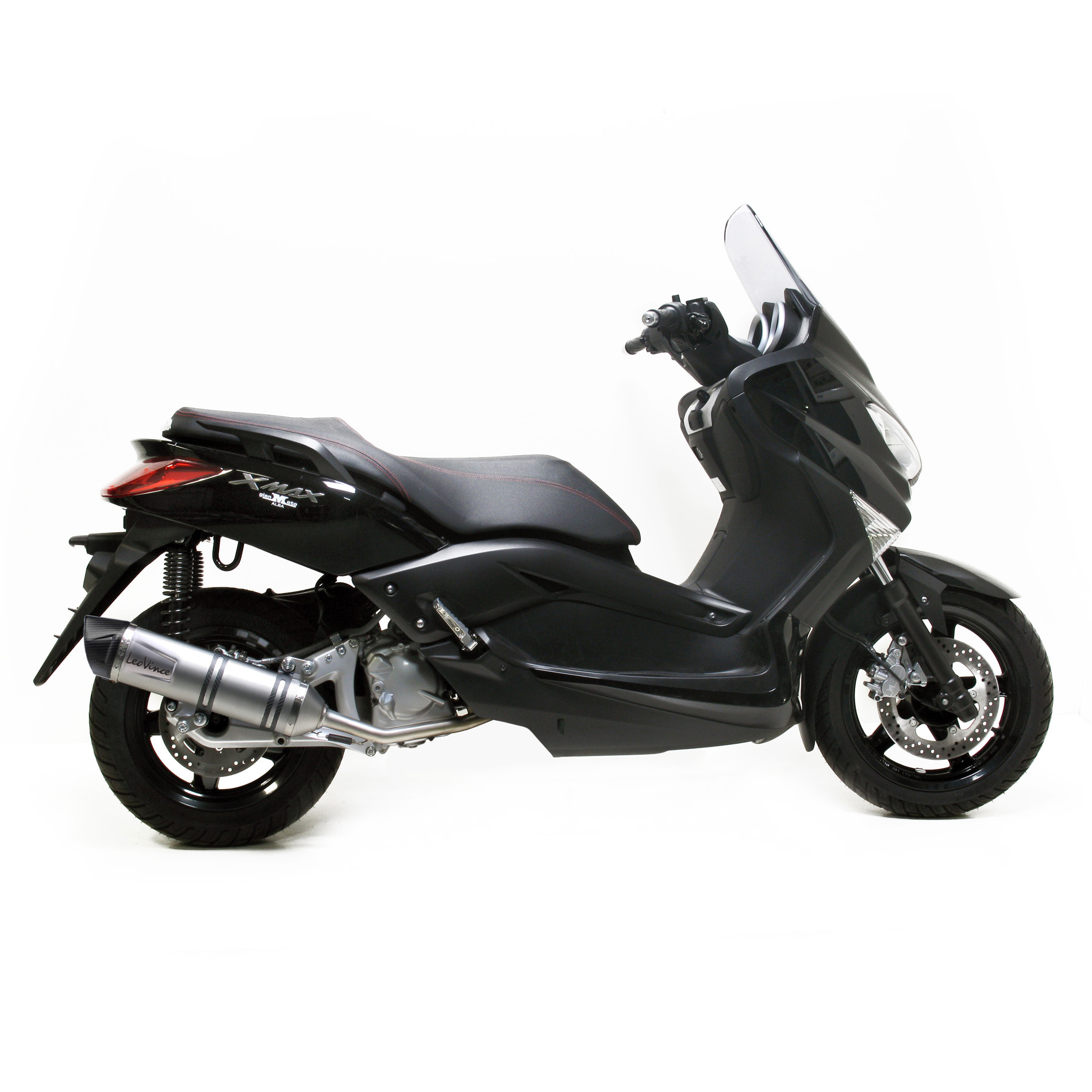 Impianto di scarico LeoVince completo SBK LV One Evo 2, acciaio inox per Yamaha X-MAX / X-City 250 (Bj.06-16)
