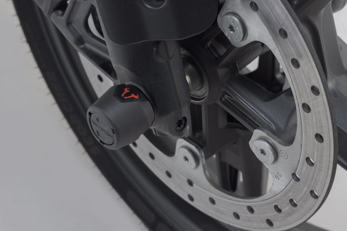 SW-Motech Kit paracolpi per asse anteriore nero per Harley-Davidson Pan America 1250 - SW Motech