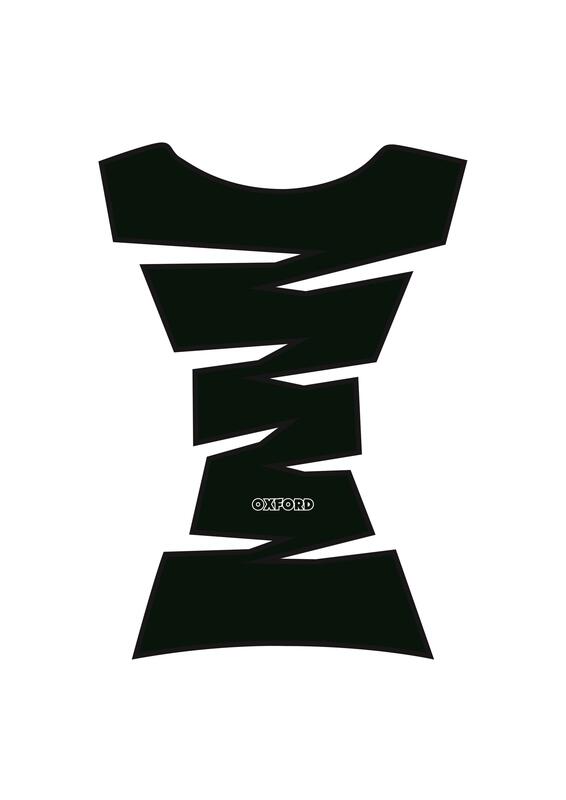 Copri serbatoio in vinile Oxford dentellato nero
