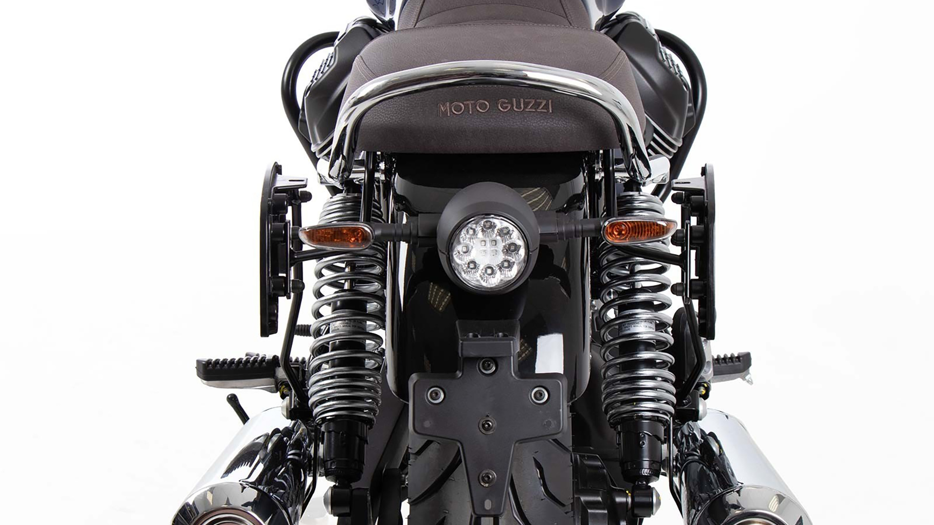 Portapacchi laterale C-Bow nero per Moto Guzzi V7 850 Special/Stone/Centenario (21-24) Hepco & Becker