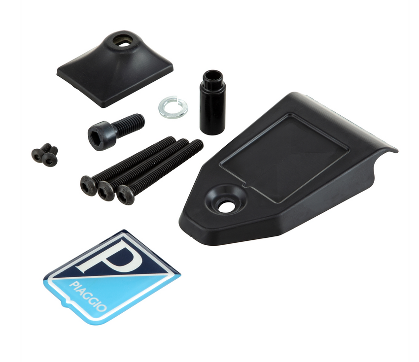 Paragambe per Vespa Primavera /Sprint 50-150cc, nero lucido