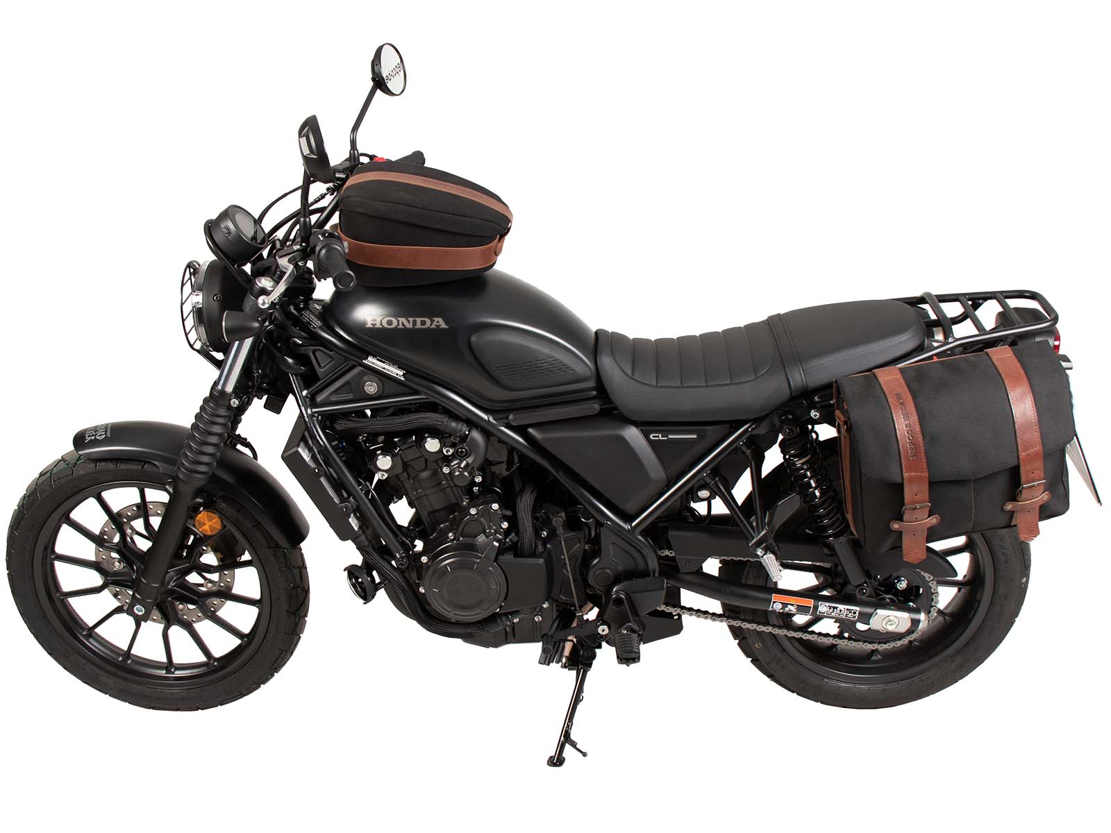 Portapacchi laterale sinistro C-Bow nero per Honda CL 500 Scrambler (23-) Hepco & Becker