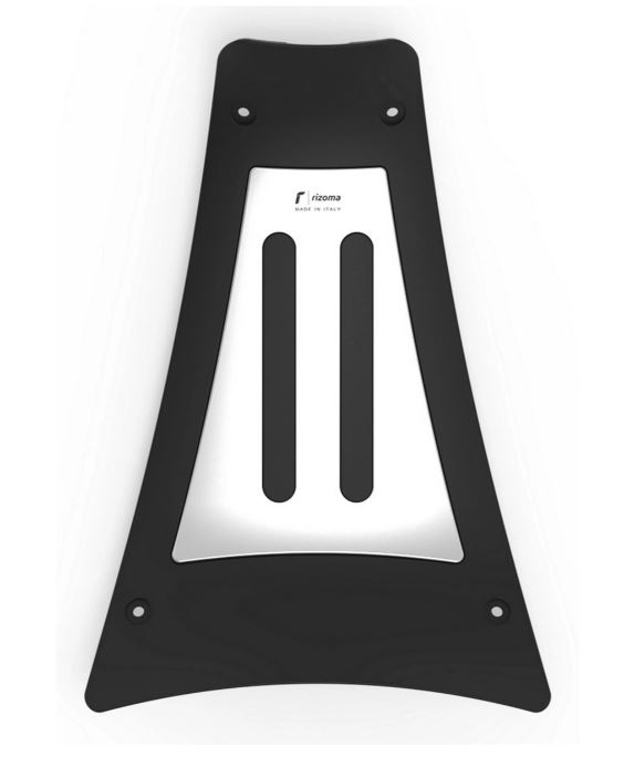 Copripiedi RIZOMA per Vespa GTS/GTS Super/GTV/GT, argento/nero