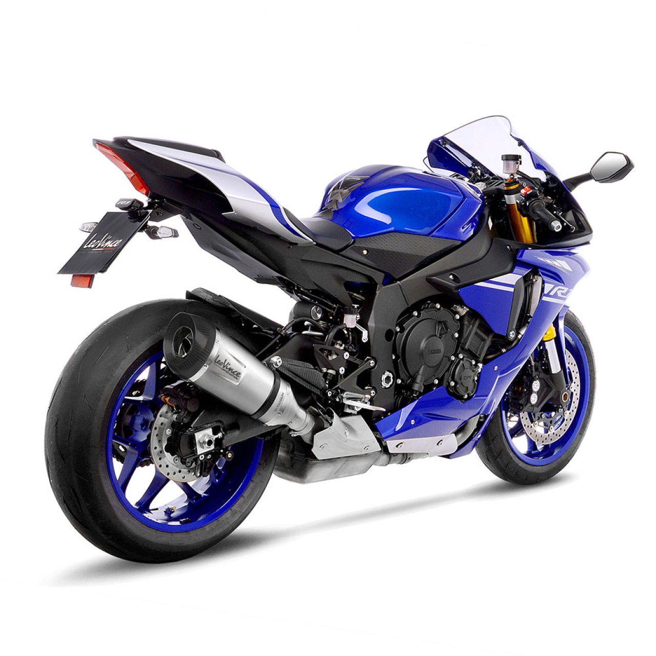 Sistema di scarico LeoVince Factory S per Yamaha YZF-R1 /M, titanio, slip on, Euro5, certificato E