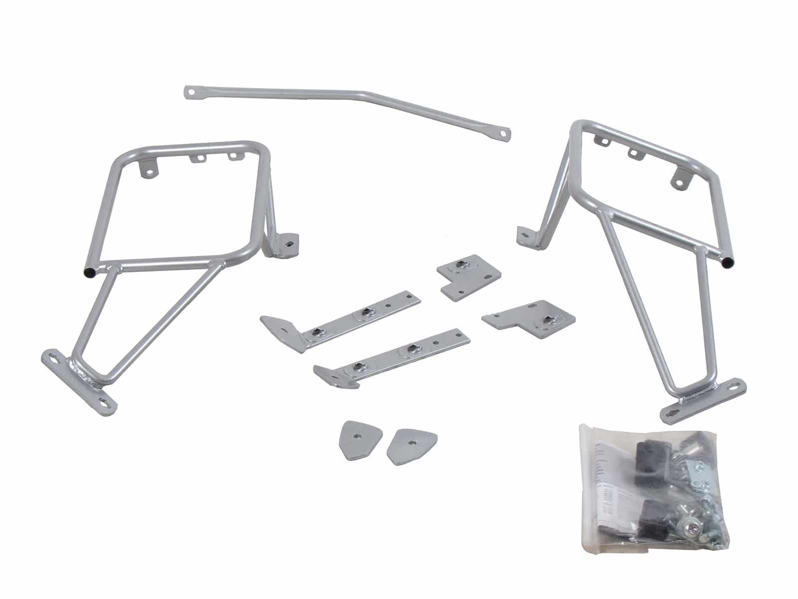Portavaligie laterale Lock-it argento per BMW R 1200 GS Adventure (06-13) Hepco & Becker