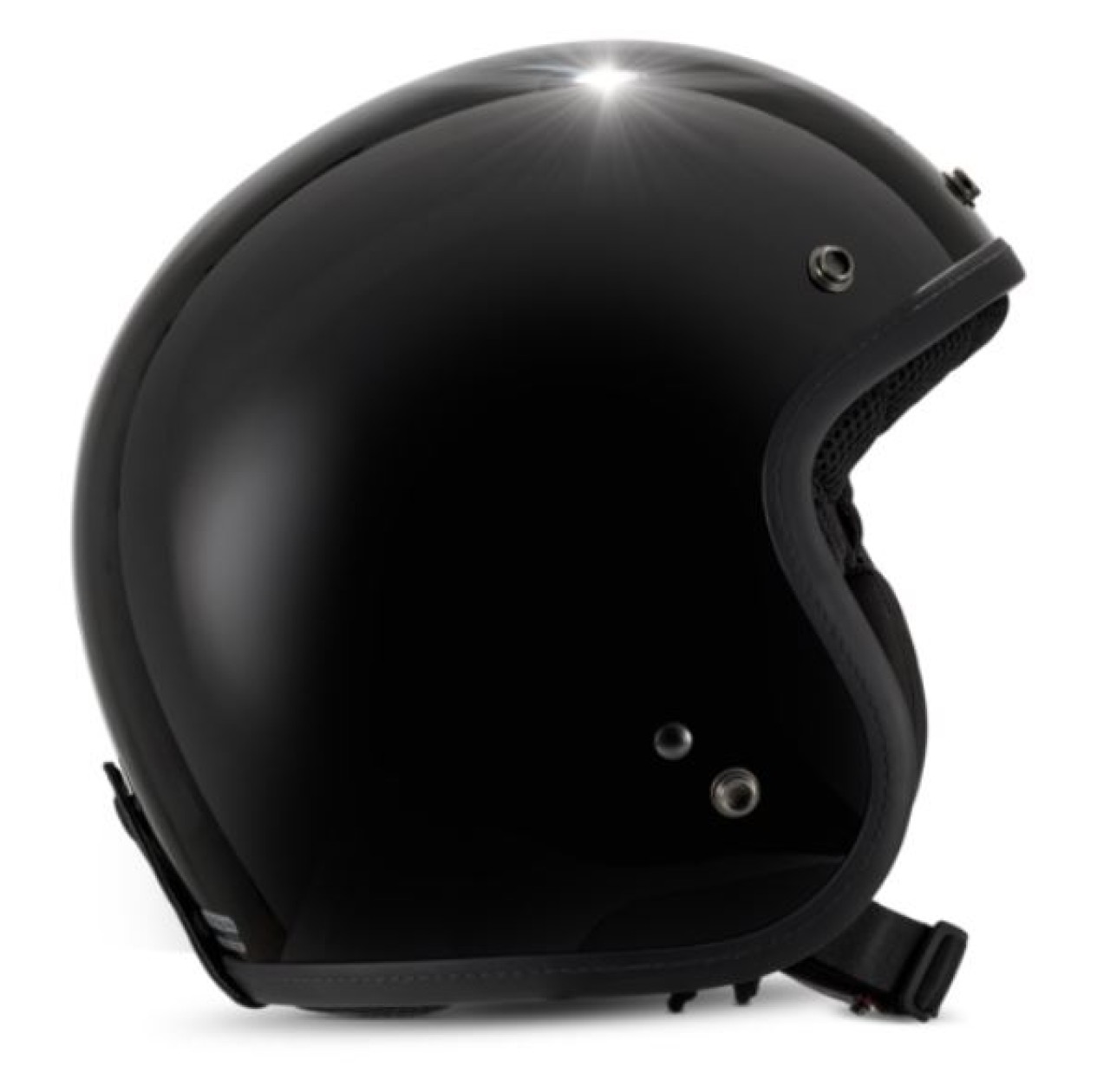 Casco Vespa jet Versilia nero