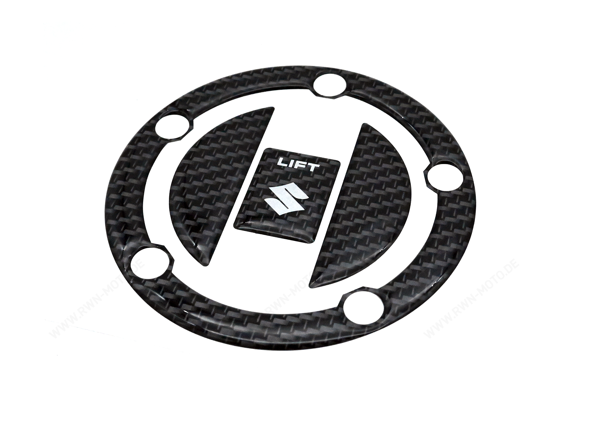 Protezione tappo serbatoio, carbon look per Suzuki GSX-R1000 BJ. 2005 - 2006/ 2007-2008/ 2009-2011/ 2012-2016
