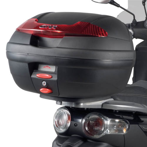 E340 Vision MONOLOCK bauletto con catarifrangenti rossi e piastra Givi