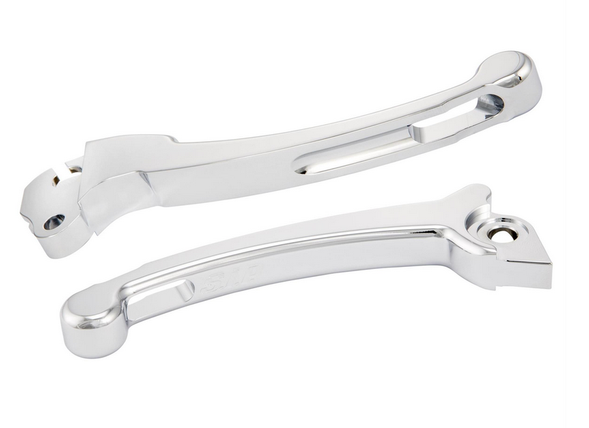 Set di leve sportive frizione/freno per Vespa PX 125-200ccm, HBZ Grimeca, destra/sinistra, cromo