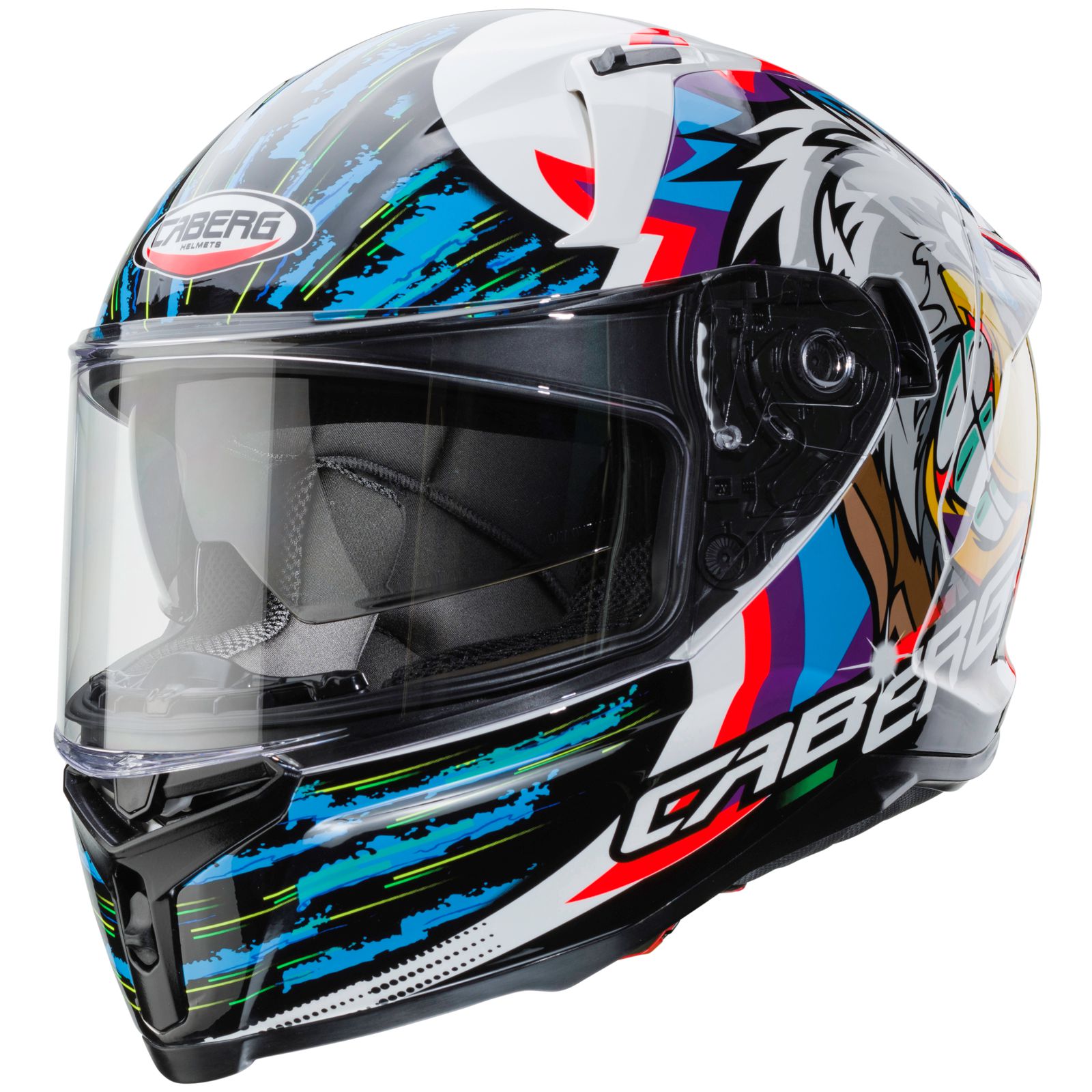 Caberg Casco Avalon Hawk, bianco/nero-blu