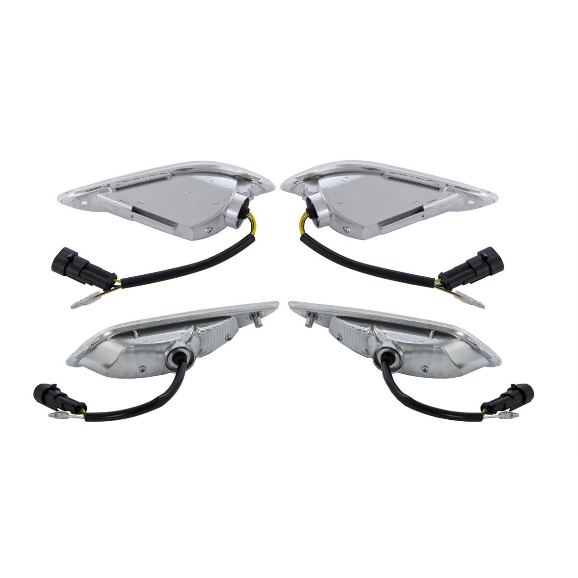 Set indicatori di direzione a LED trasparente per Vespa Primavera/Sprint 50cc 2T/4T