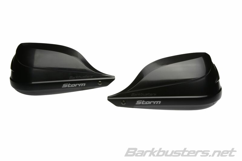Set di paramani Barkbusters Storm con attacco a morsetto singolo per manubrio nero