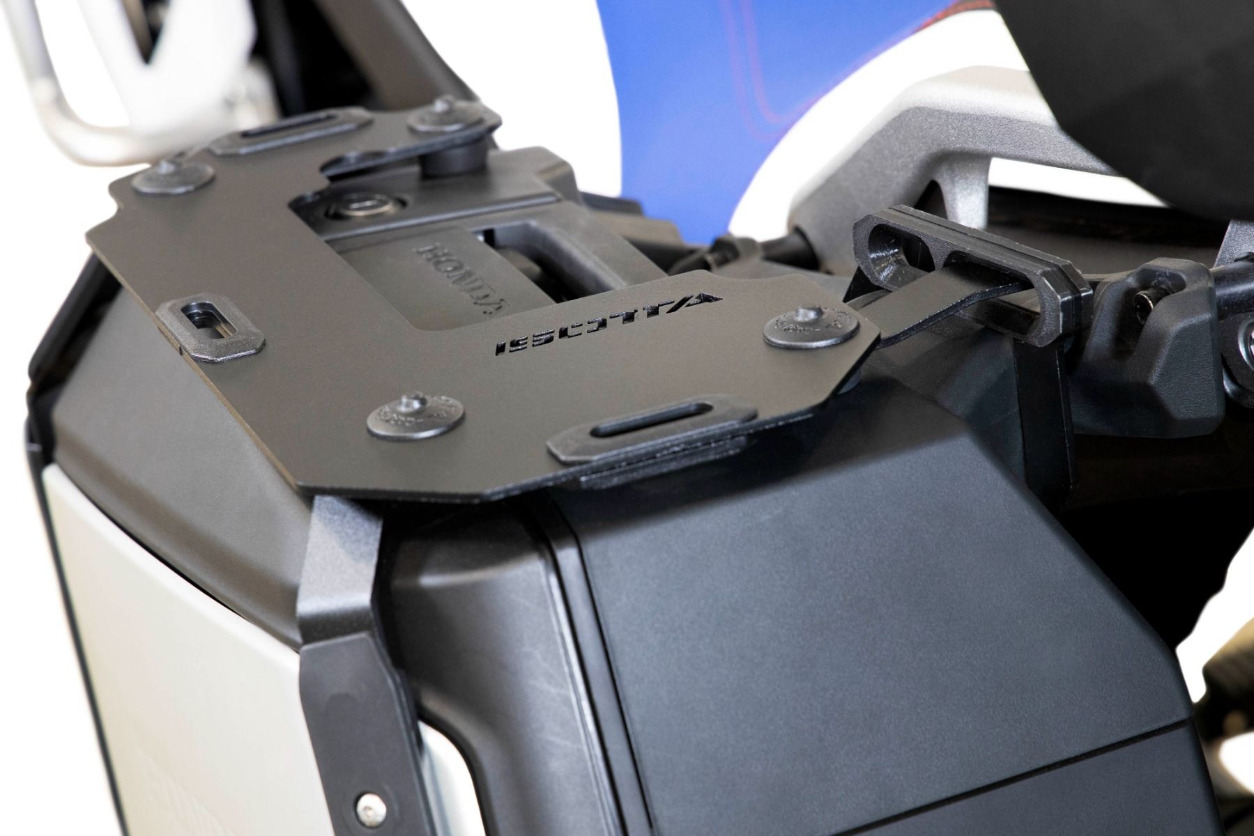 Portapacchi per valigie laterali Honda XL 750 Transalp /NT 1100 /ADV 750 /NC 750 X, alluminio, nero