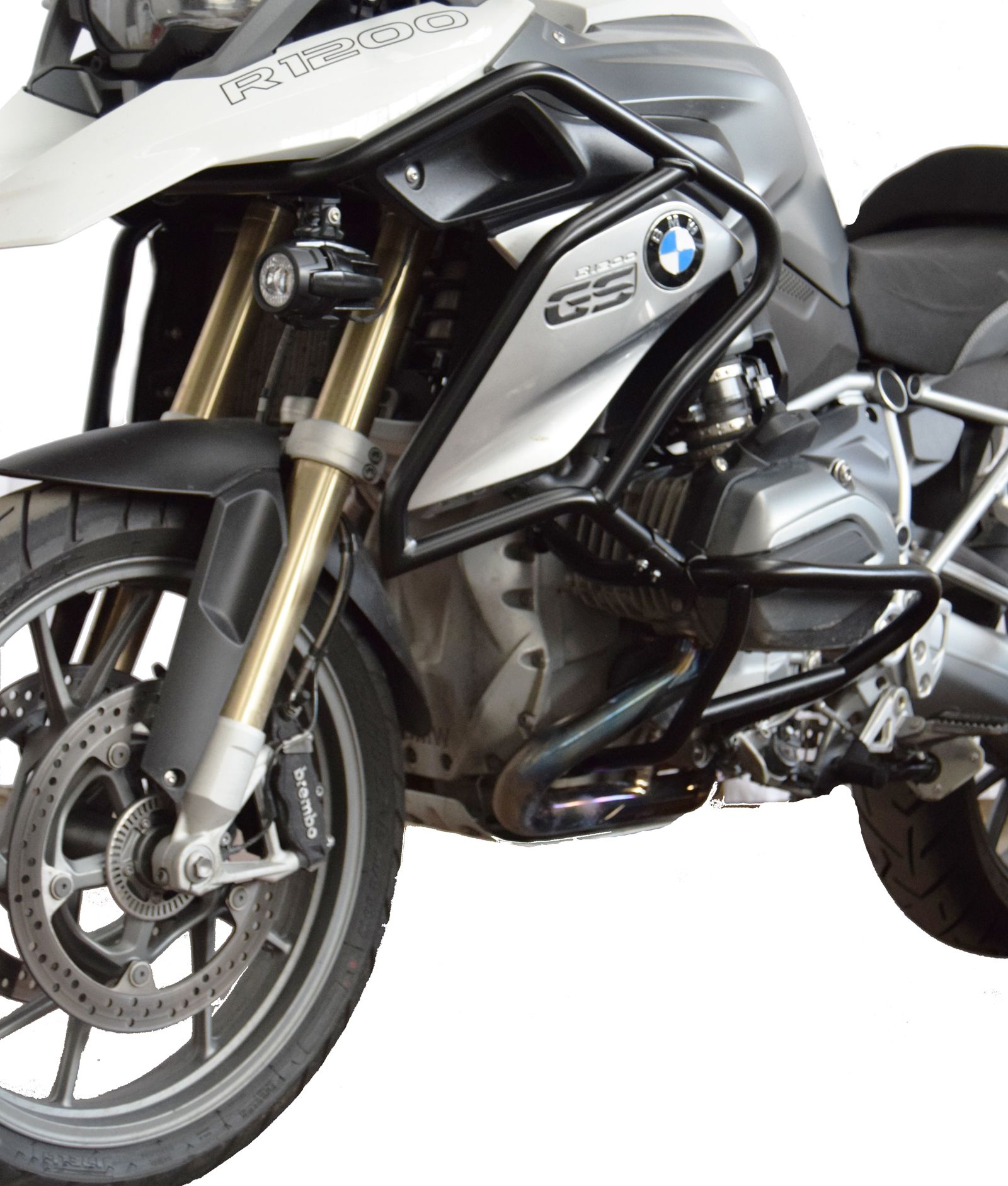 Tubi di protezione superiore per BMW R 1200 GS LC (13-16), coppia, nero