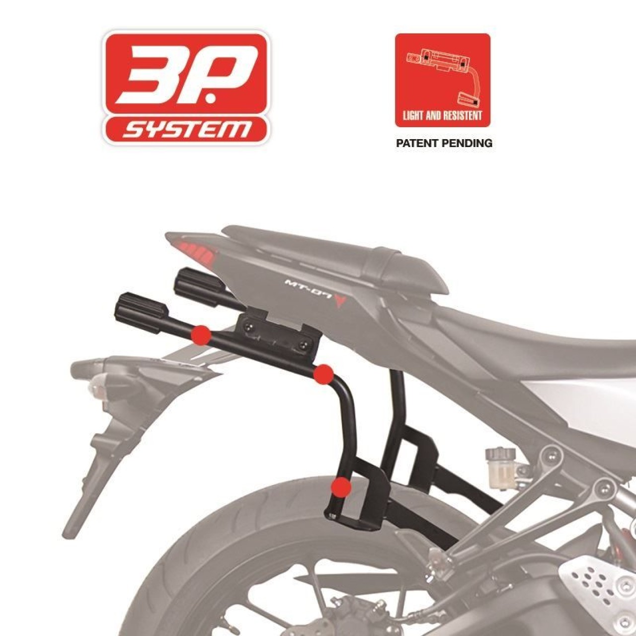 Portapacchi laterali Shad sistema 3P verniciato nero per Kawasaki KLE 300 Versys-X (17-20)