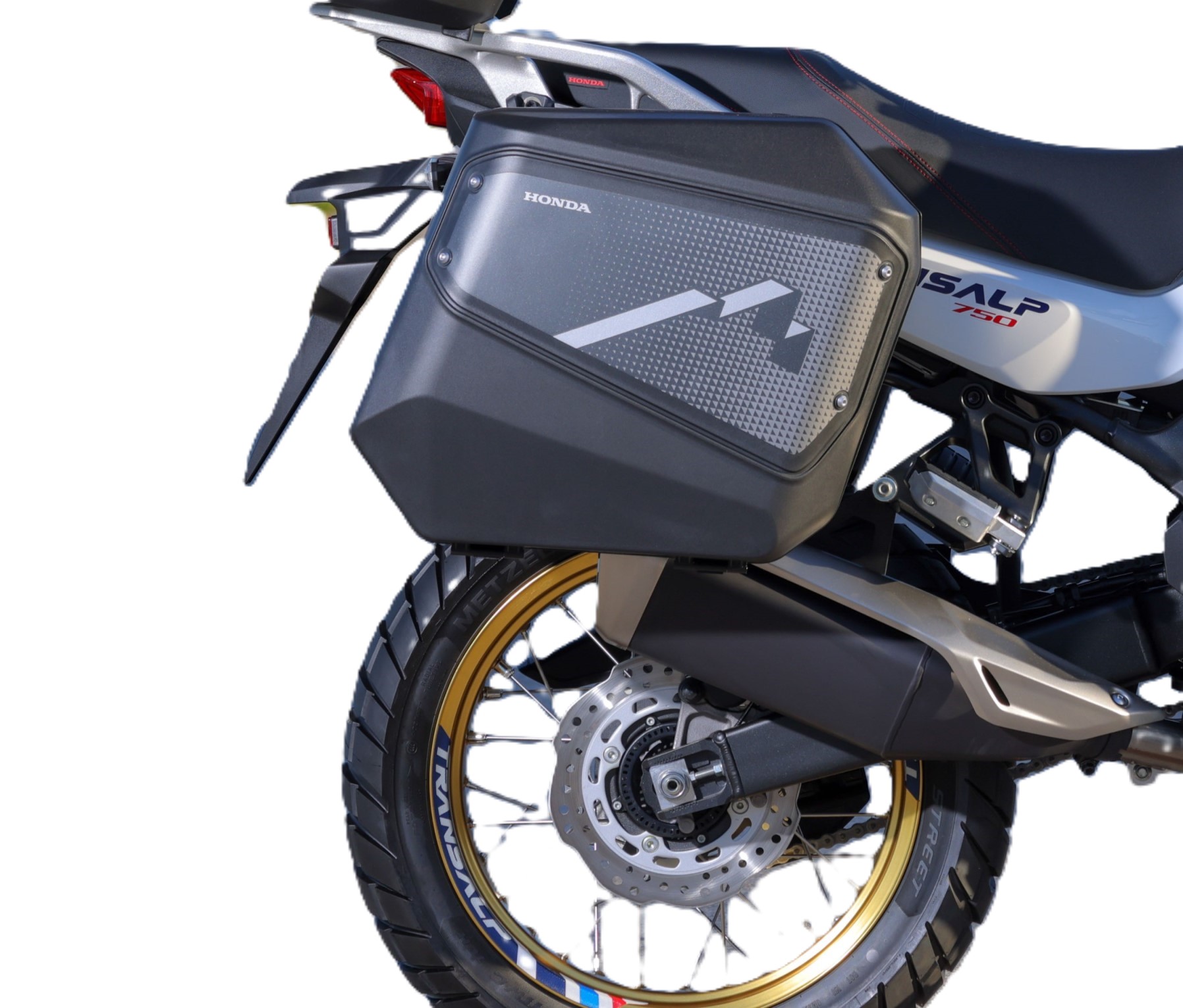 Set di valigie laterali Honda con adesivi di design originali