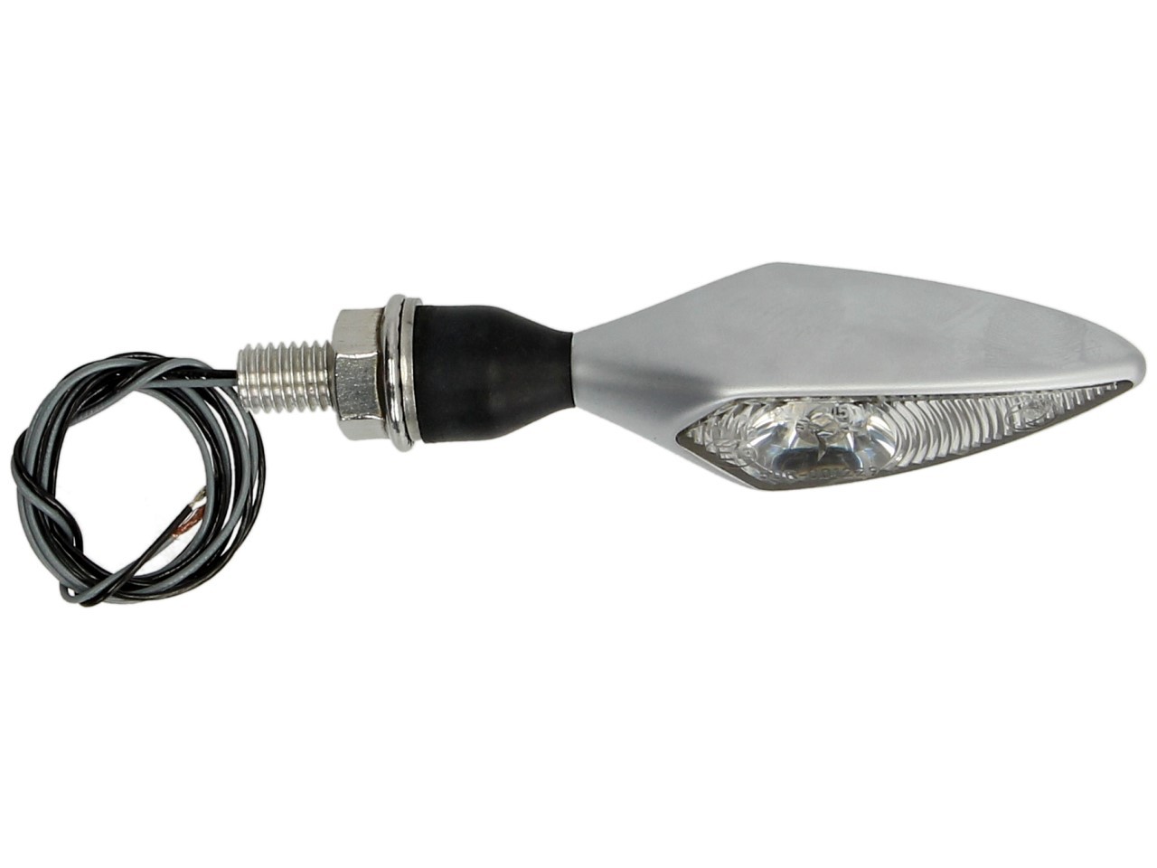 Indicatore Kellermann, rombo, acciaio, LED, VL/HR, 12 V, cromo opaco, M8x20, omologato E