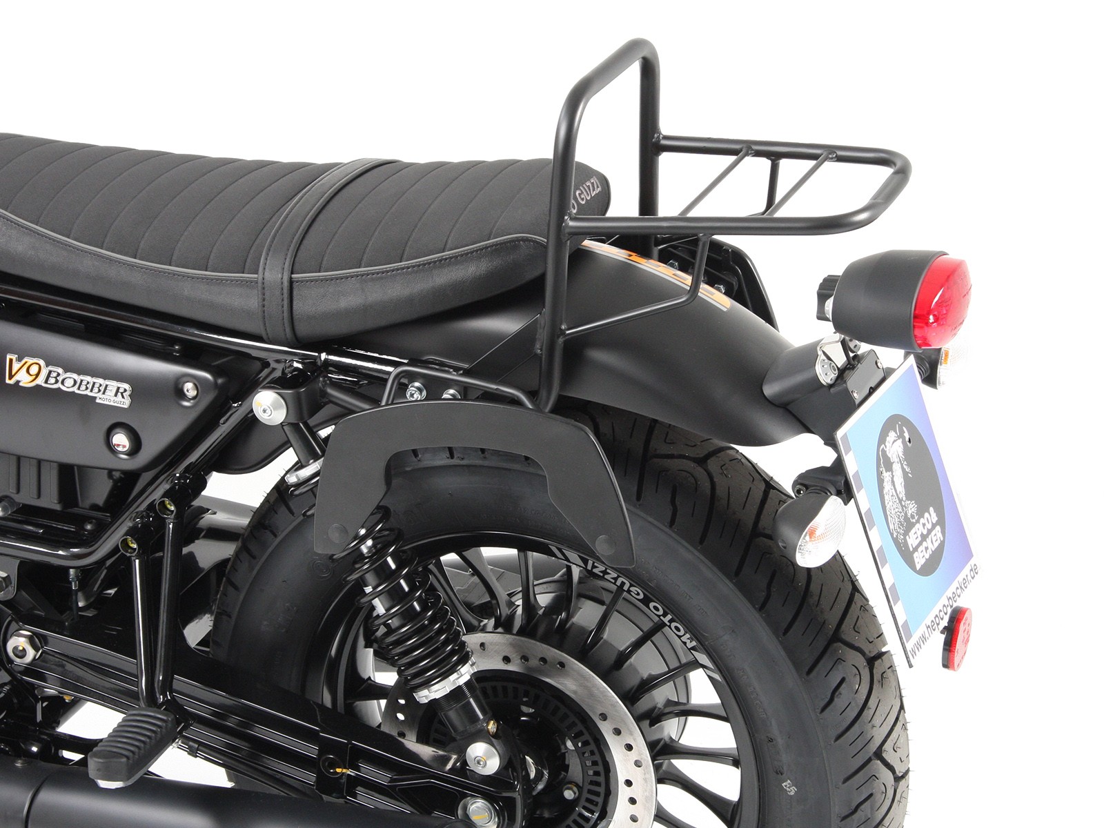 Portacoda nero per V 9 Bobber (Bj.16-) Hepco & Becker