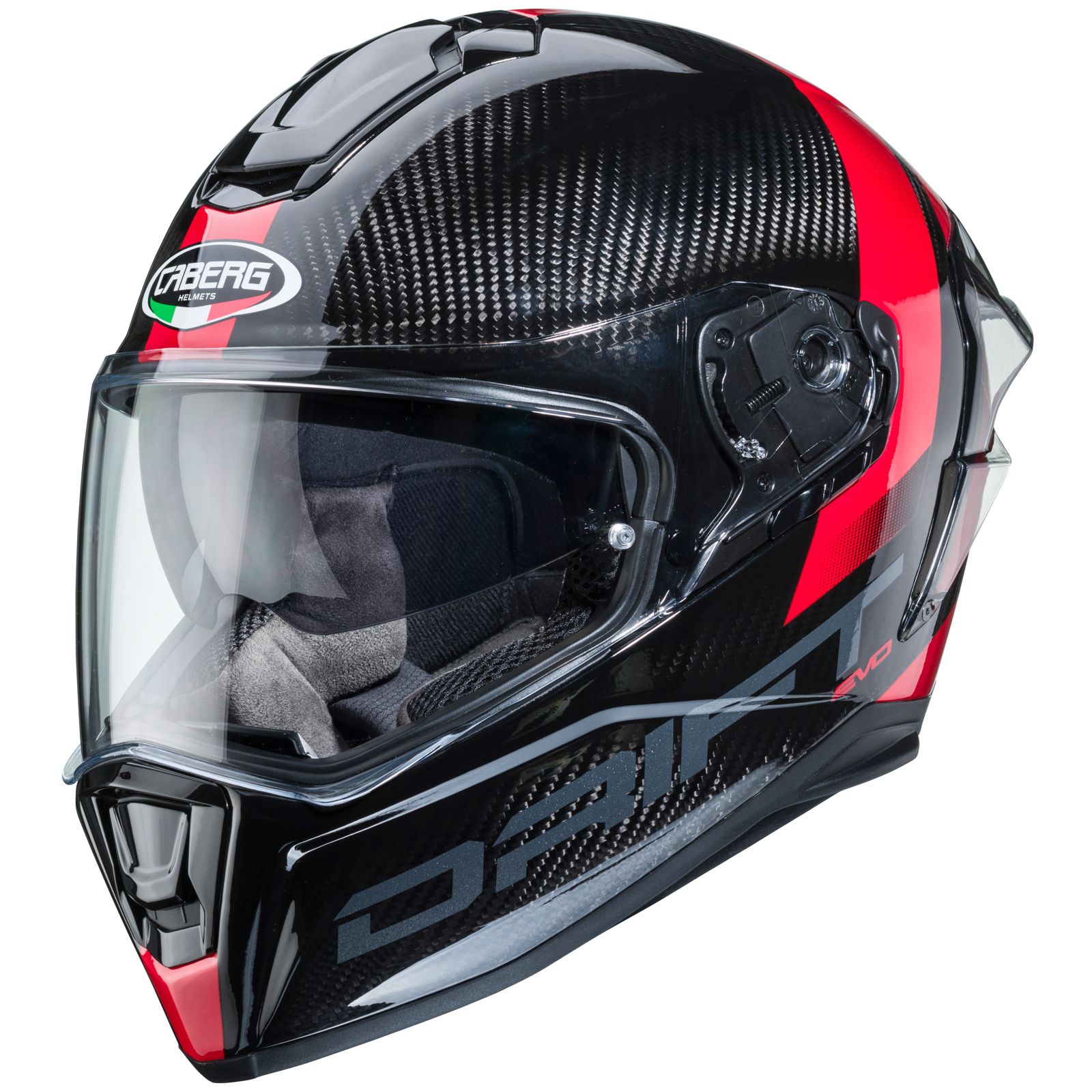 Caberg Casco Drift Evo Carbon Sonic, nero/rosso
