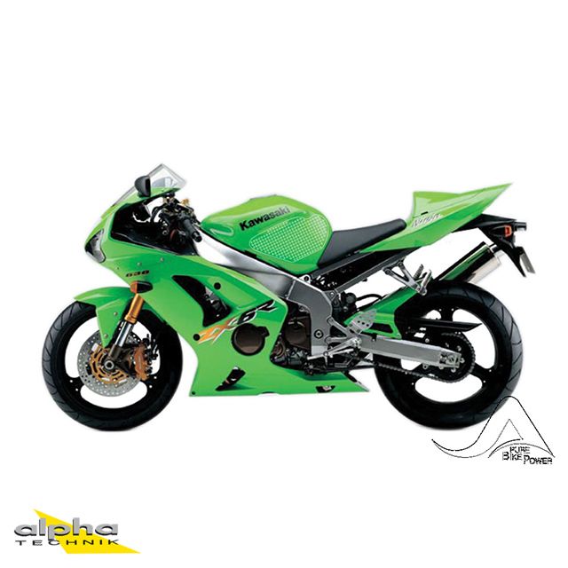 Stompgrip nero Volcano per Kawasaki ZX6R/RR