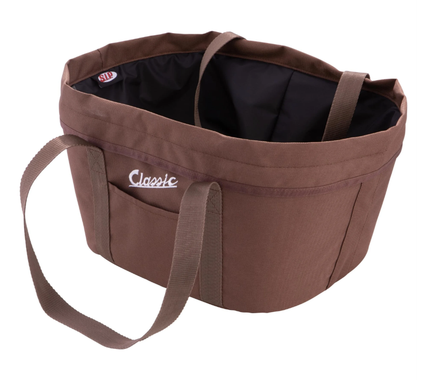 Kit cestino "Classic" con portapacchi per Vespa LX/LXV/S 50-150ccm, marrone scuro