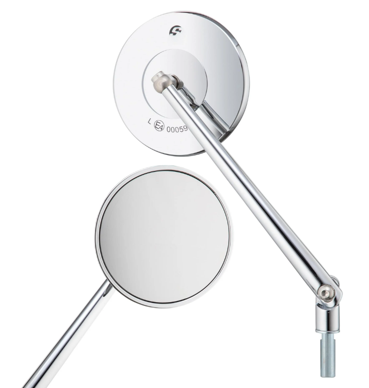 Specchio standard per Vespa, filettatura destra, cromo